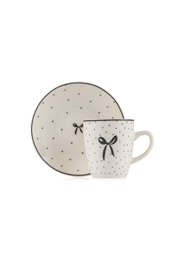 LCW HOME Siyah 2 Kişilik Porselen Kahve Fincan Takımı 90 Ml