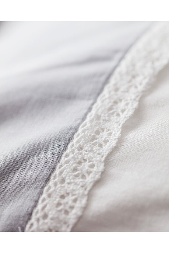 Nicola %100 Pamuk Yastık Kılıfı - Gri