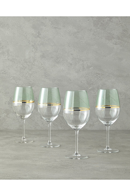 Fiore Cam 4lü Kadeh 540 Ml Açık Yeşil