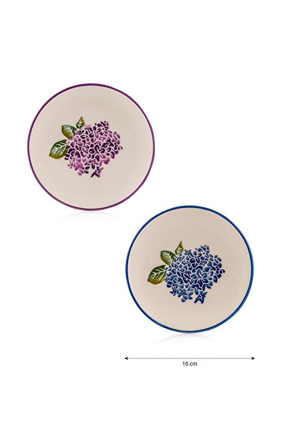 Lcw Home Karişik Çiçek Baskılı Seramik Pasta Tabağı 4lü 16 Cm