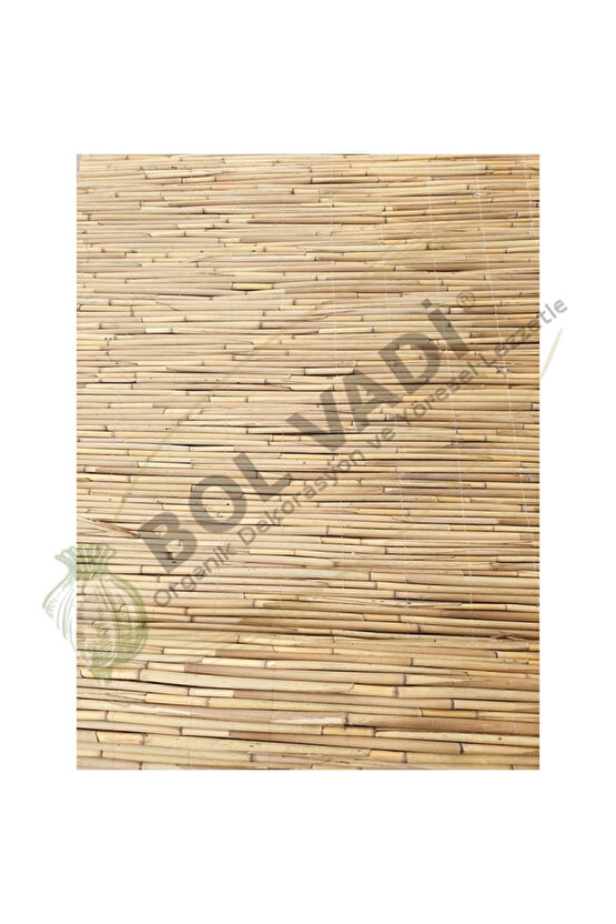 1,5m x 3m Afyonkarahisardan Misina Ipli Doğal Bambu Kamış Çit,bahçe Çiti,hasır Çit, Gölgelik