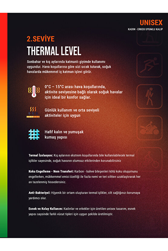 Unisex Termal Tişört 2. Seviye 1257 - Beyaz