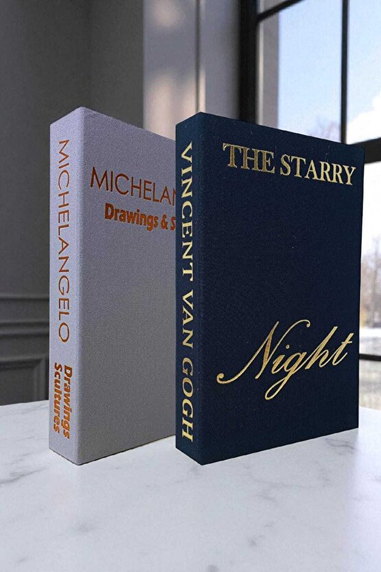 2’li Kumaş Kaplı Kitap Görünümlü Dekoratif Kutu | Hediye & Takı Kutusu