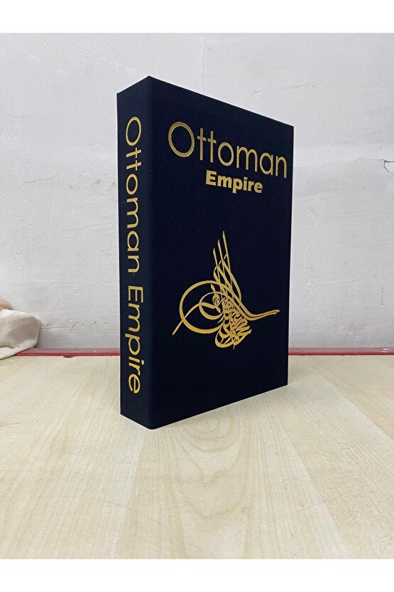 Kumaş Kaplı Dekoratif Kitap Görünümlü Kutu 1 Adet