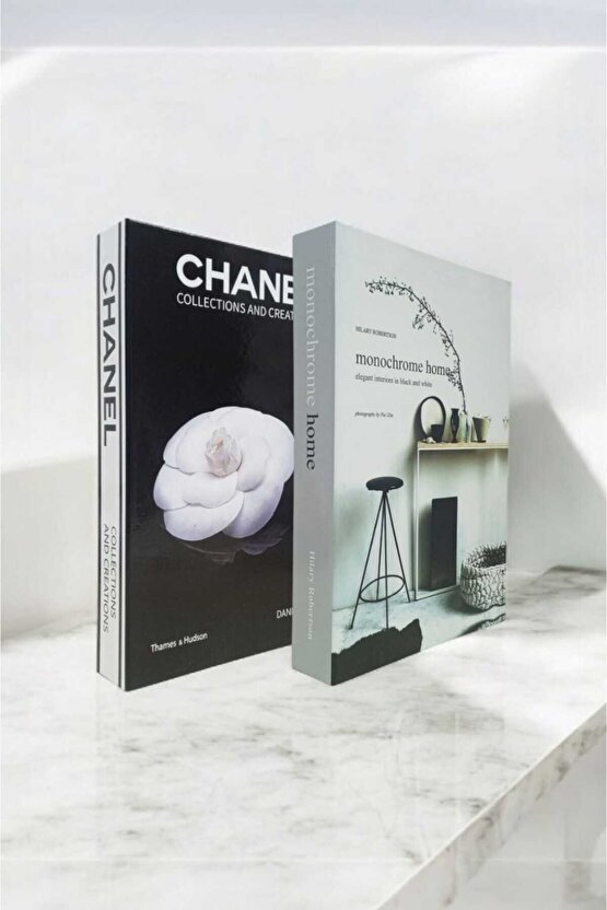Dekoratif Kitap Görünümlü Kutu 2li Set Decorative Book Looking Box