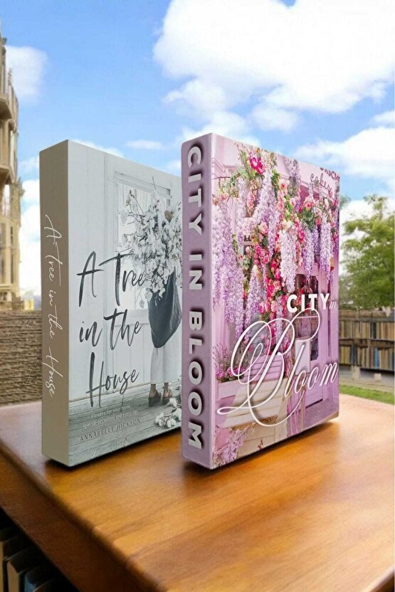Dekoratif Kitap Görünümlü Kutu 2li Set Decorative Book Looking Box