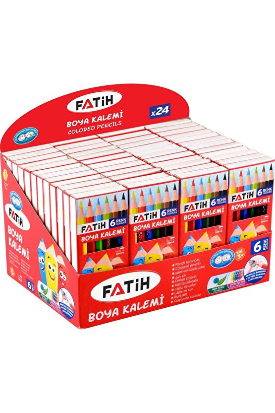 Kuru Boya 6 Renk Tam Boy