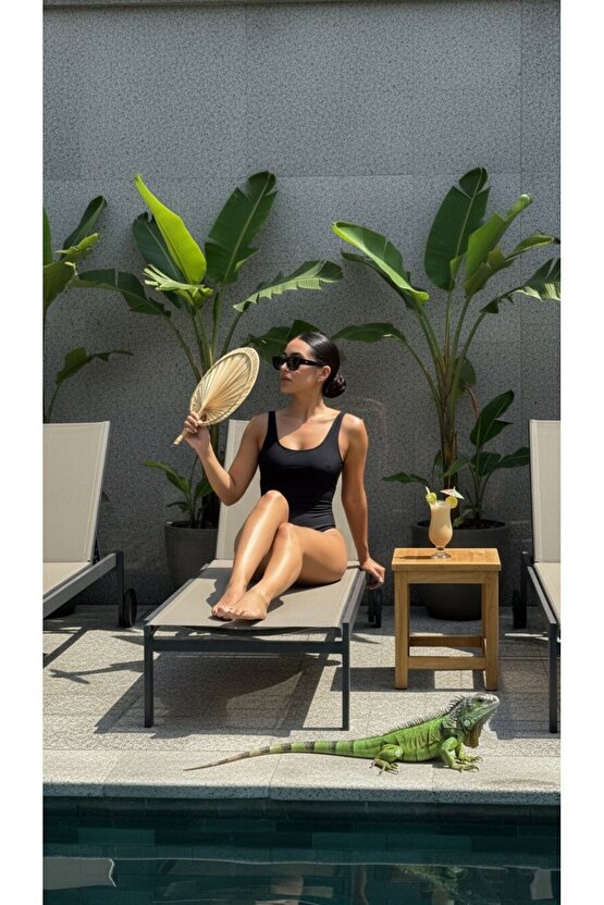 Aura X-Large Boy Palmiye Yaprağı Duvar Süsü, Japon Yelpazesi Bohem Stil Dekorasyon, 56 x 41 cm