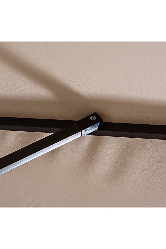 3 Mt Çap Bahçe Açık Alan Şemsiyesi Gölgelik Uv 50 + Güneş Korulamı Güneşe Göre Açı Verilen Şemsiye