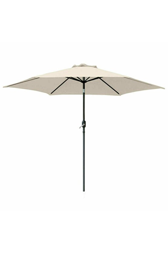 2.6 Metre Bahçe Şemsiyesi Su Geçirmez Uv Korumalı Gölgelik Teras Açık Alan Şemsiyesi Profesyonel