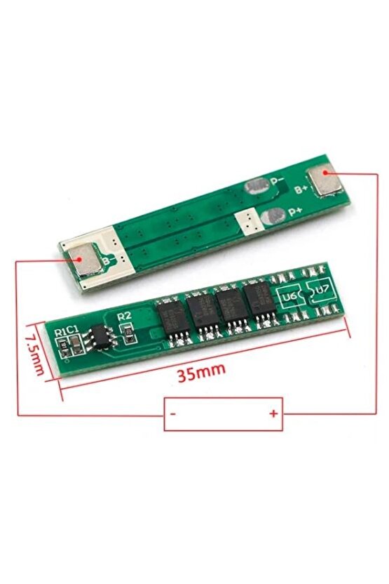 1s 10A 3,7V Bms Koruma Kartı Lityum Batarya 18650 Li-Ion Lipo Protection Module