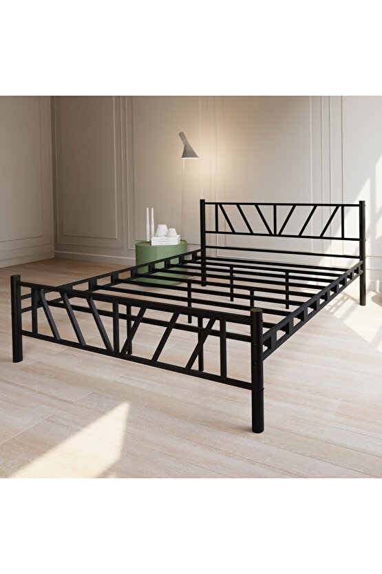 Gardenya Çift Kişilik Metal Karyola A Kalite, Ses Çıkarmaz ,Ölçülü Model Karyola