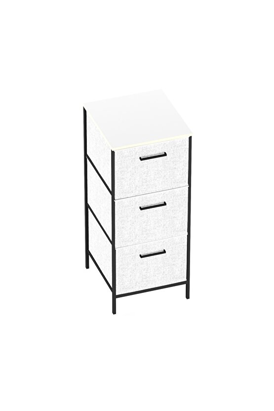 Çocuk Dolabı 3 Çekmeceli Büyük Boy Komodin Sehpa