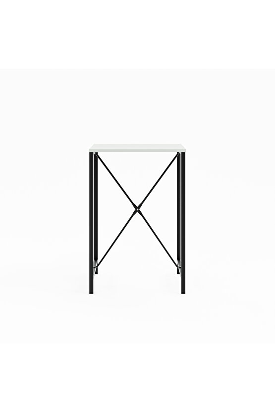 Bar Masası Mutfak Masası Otel Cafe Masa Beyaz 1570