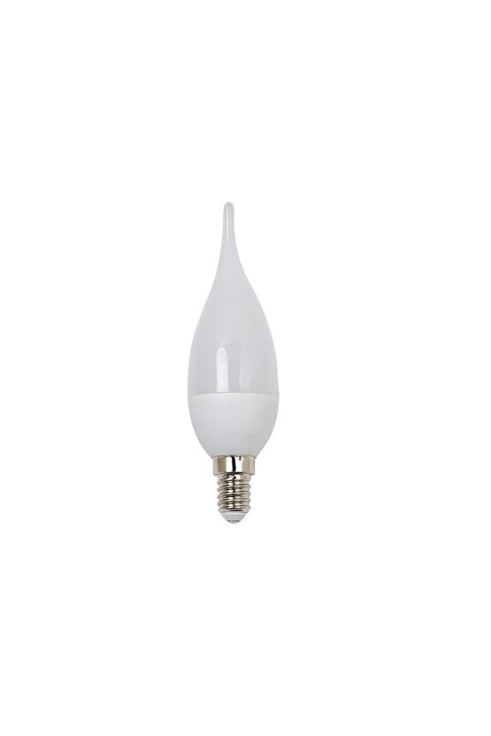 1 Adet Çok Kaliteli E14 Duy 5 Watt, 6400 Kelvin Beyaz Işık Led Ampul, Avize, Şamdan Ampulü Mum Ampul