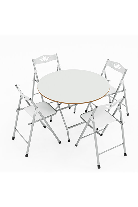 Katlanır Masa ve 4 Adet Sandalye Seti