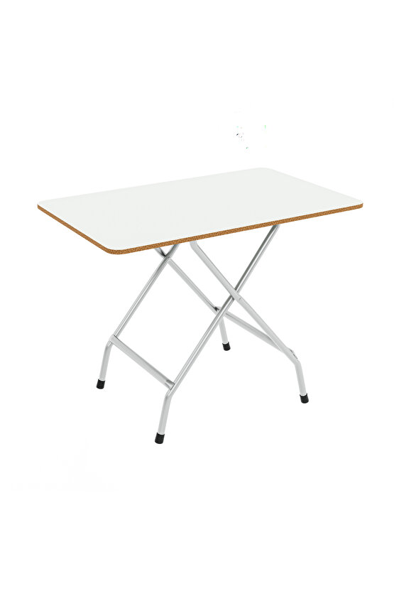 50x80 Beyaz Katlanır Masa Ve 2 Adet Sandalye Seti 1130