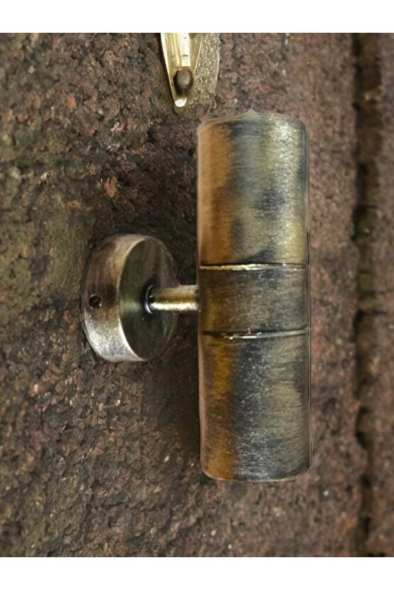 Sarı Eskitme Çift Yönlü Plastik Kasa Gu10 Duy Led Armatür, Yaldız Eskitme Aplik (Ampuller Hariç)