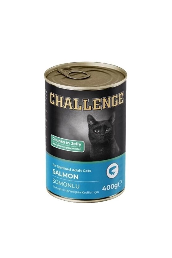 Somonlu Kısırlaştırılmış Konserve Kedi Maması 1 Adet 400 Gr