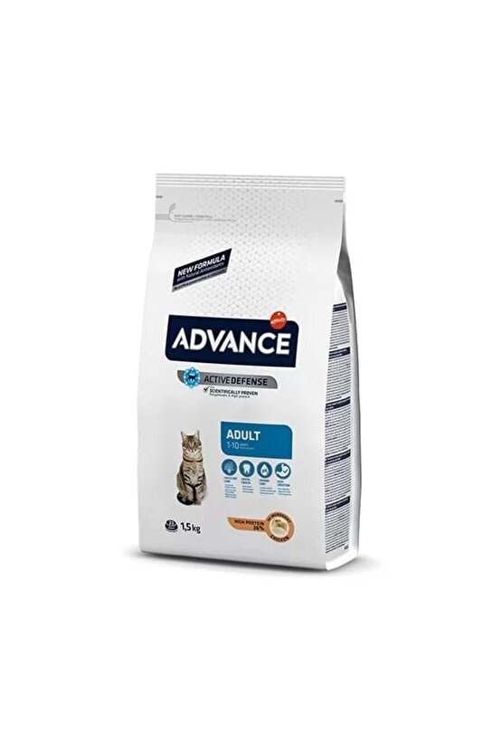 Yüksek Proteinli Tavuklu Yetişkin Kedi Maması 1.5 Kg
