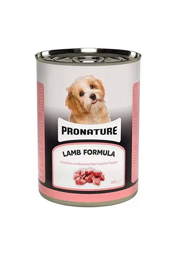 Kuzu Etli Parça Etli Yavru Köpek Konservesi 1 Adet 400 Gr