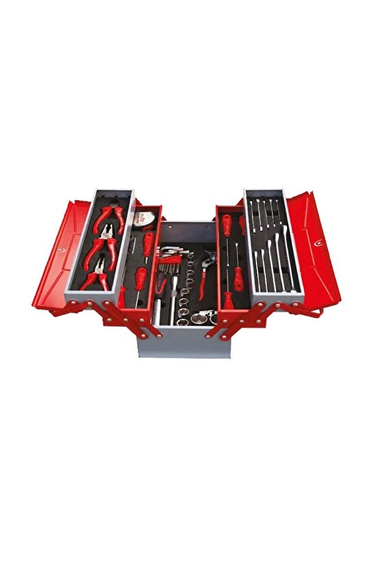 İzeltaş 8420005063 Mekanikçi Takım Çantası (62 PARÇA 5 GÖZLÜ)