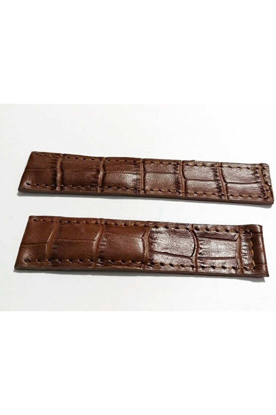 Tag-heuer Uyumlu  22-18 Kahverengi  Hakiki dana derisi  ( 15)