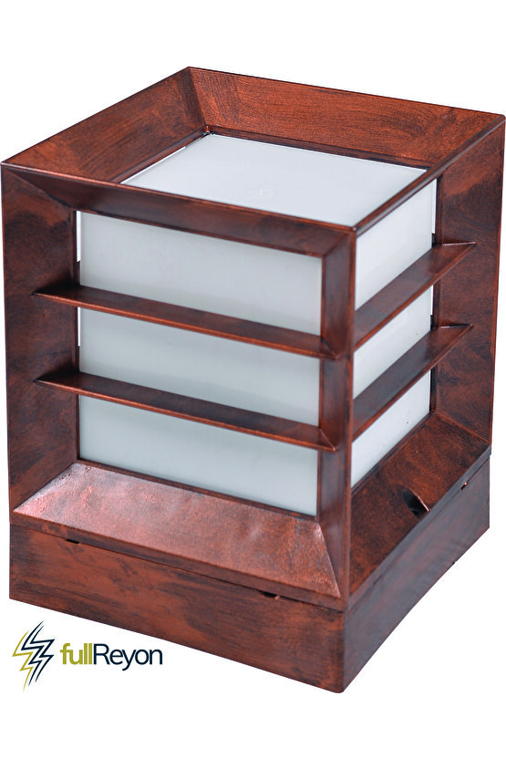 10 Adet Eskitme Kare Küp Bahçe Aydınlatma Armatürü Set Üstü Aplik