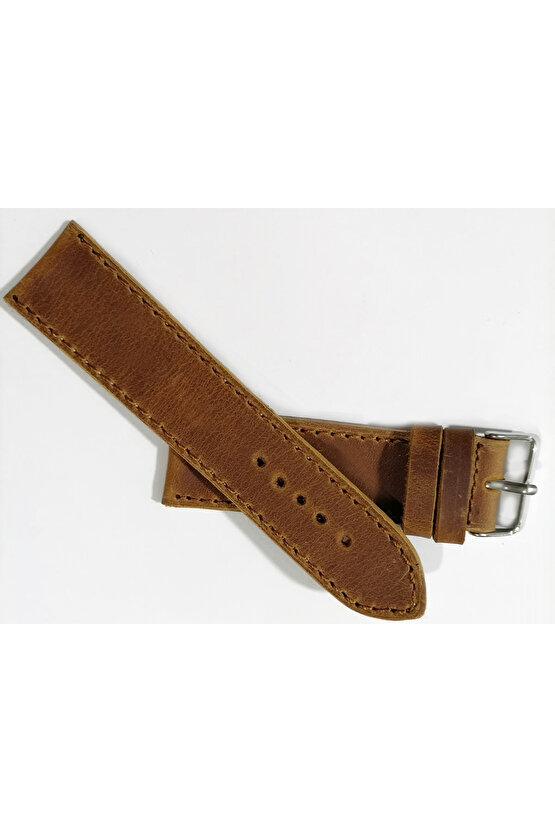 Her Saate Uygun  Dumanlı Taba Renk  Saat  Kordon  24  mm