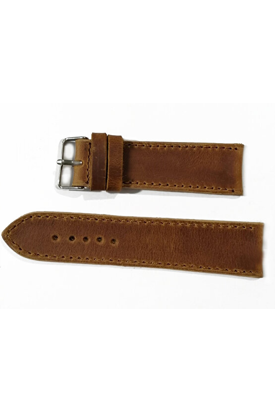 Her Saate Uygun  Dumanlı Taba Renk  Saat  Kordon  22  mm