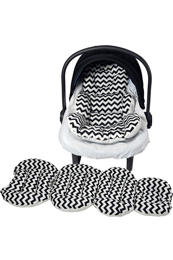 Puset Örtüsü Puset Çarşafı Ortopedik Puset Minderi Ve Araba Minderi Emzirme Örtüsü 5 Li Set