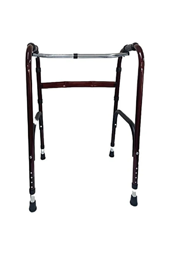 x Hareketli Katlanır Hasta Yaşlı Yürüteci Bordo Wolker Walker ( A Kalite )