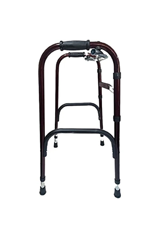 x Hareketli Katlanır Hasta Yaşlı Yürüteci Bordo Wolker Walker ( A Kalite )
