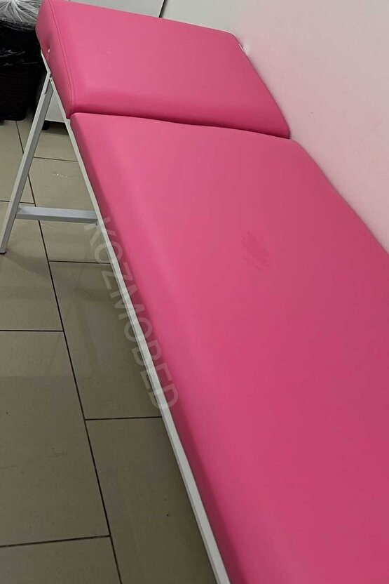 Muayene Masası-Ağda Yatağı-Hasta Sedyesi-Pembe Renk