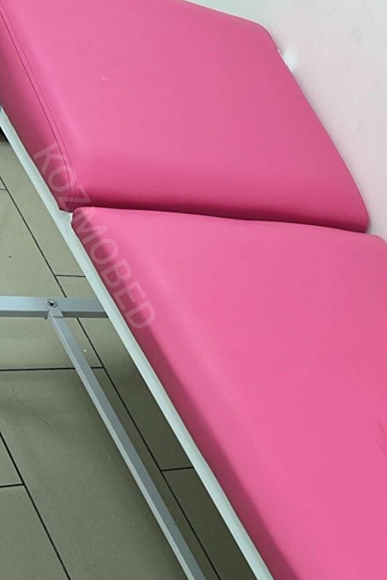 Muayene Masası-Ağda Yatağı-Hasta Sedyesi-Pembe Renk