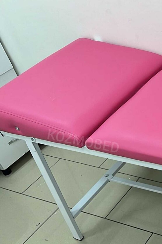 Muayene Masası-Ağda Yatağı-Hasta Sedyesi-Pembe Renk