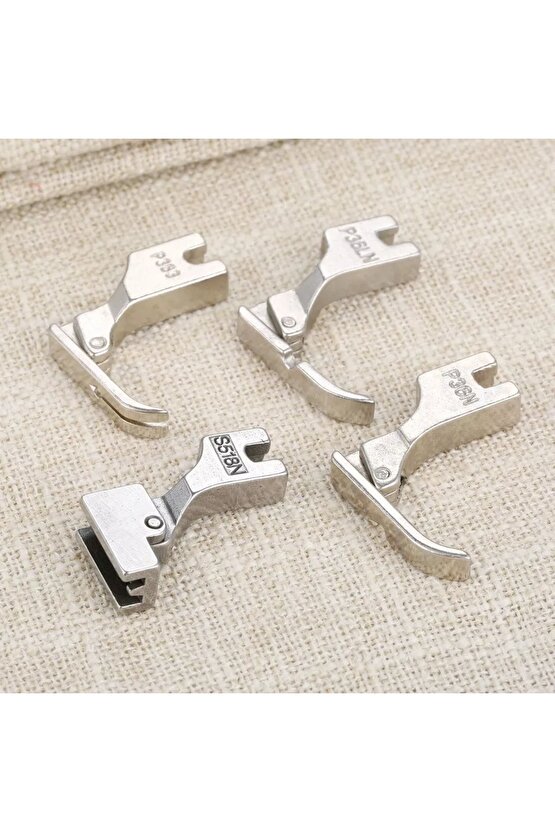 Sanayi Düz Makina Fermuar Ayak Seti 4 Adet Bir Arada Takım Olarak Gönderilecektir