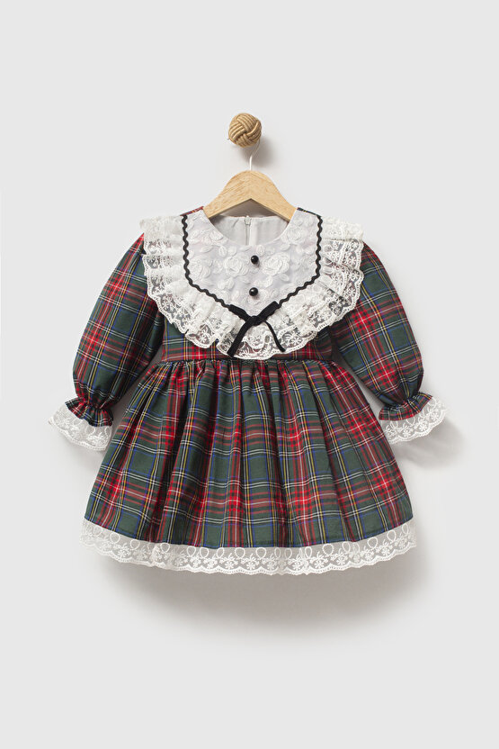 Kız Bebek Elbise Kız Çocuk Elbise Doğum Günü Parti Düğün Özel Gün Uzun Kol Astarlı Elbise