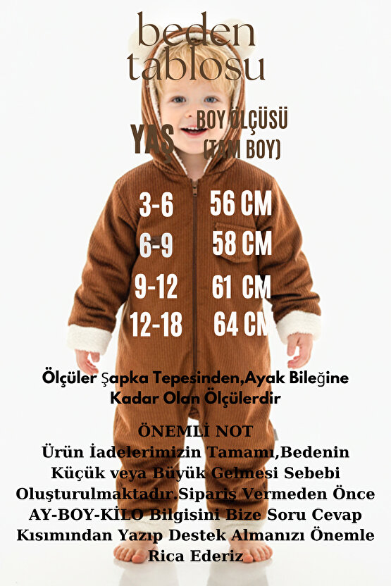 Kız Erkek Unisex Mevsimlik Çift Kat Kadife Ultrasoft Şapkalı Bebek Çocuk Uyku Tulumu Astronot Tulum