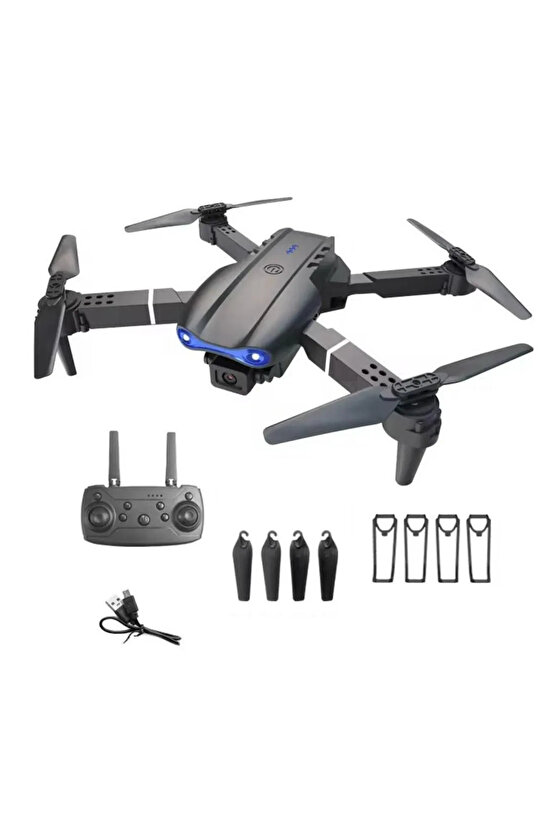 Katlanabilir Çift Kameralı 4K HD Kameralı Drone – WiFi Canlı Yayın, Uzun Menzil, 360° Akrobatik Uçuş