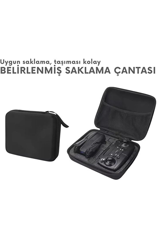 Katlanabilir Çift Kameralı 4K HD Kameralı Drone – WiFi Canlı Yayın, Uzun Menzil, 360° Akrobatik Uçuş