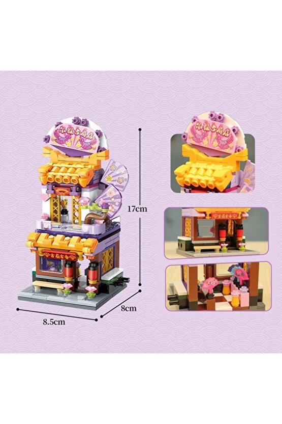 Mikro Blok Yelpaze Dükkanı 294 Parça - Lego Setleri - Keeppley Mini Lego - Dükkan Lego - Keeppley Le