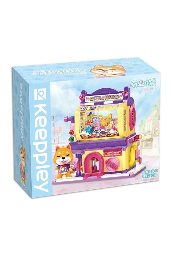 Mikro Blok Shiba Inu Gashapon Machine Kapsül Oyuncak Dükkanı 435 Parça - Lego Setleri - Keeppley Min