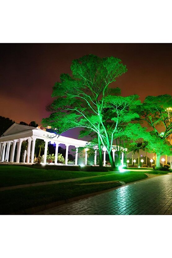 Elektrikle Çalışır, 50 Watt Yeşil Işık İç ve Dış Mekan Slim Led Projektör, Yağmurdan Etkilenmez