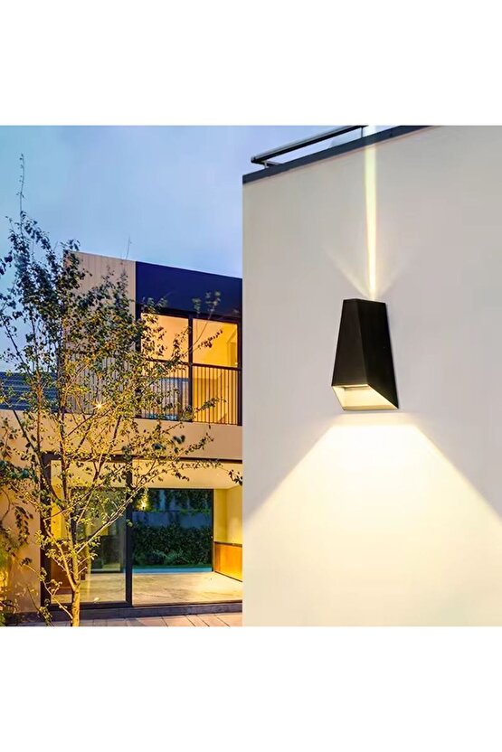 Elektrikle Çalışır, 6 Watt, 3200 Kelvin Sarı Işık Ledli İç Ve Dış Mekan Led Aplik, Çift Yönlü Aplik