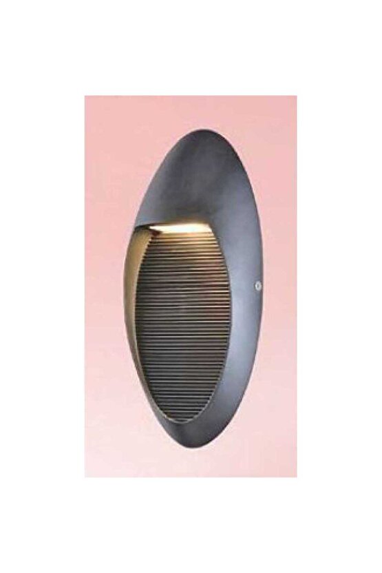 Antrasit Renk Alüminyum Döküm, Elektrikle Çalışır İç ve Dış Mekan 4 Watt LED Çok Şık Duvar Apliği