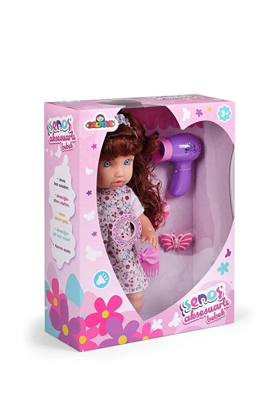 Senoş Aksesuarlı Bebek - Türkçe Konuşan Senoş Et Bebek - Konuşan Bebek - Senoş Bebek - Kuaför Et Beb