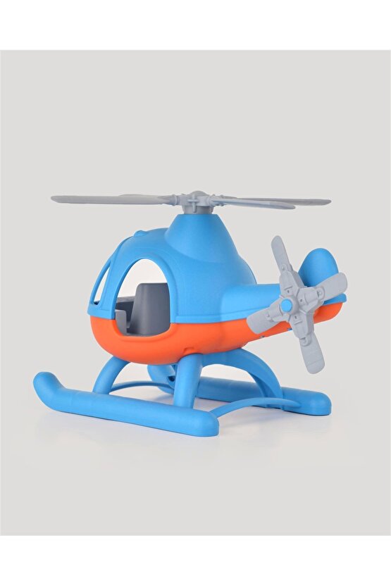 Lüx Mavi Büyük Helikopter - Plastik Helikopter - Kırılmaz Oyuncak - Kırılmaz Helikopter - Helikopter