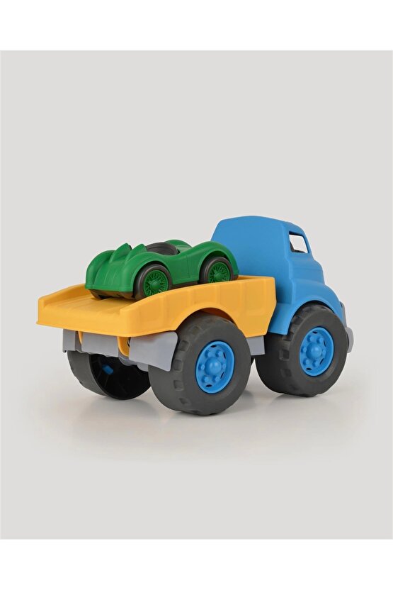 Lüx Mavi Büyük Çekici Kamyon - Plastik Çekici - Kırılmaz Oyuncak - Kırılmaz Çekici - Çekici Oyuncakl