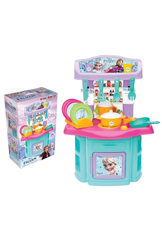 Frozen Şef Mutfak Seti - Mutfak Setleri - Ev Oyuncak Setleri - Frozen Mutfak - Karlar Ülkesi Mutfak
